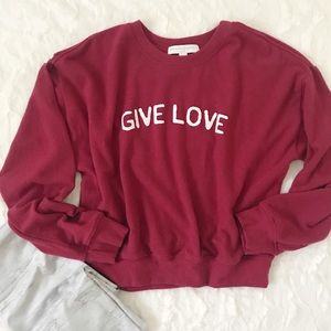 Spiritual Gangster Sweatshirt Give Love